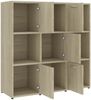vidaXL Bücherregal Sonoma-Eiche 90x30x90 cm Holzwerkstoff 802933 Bild 5
