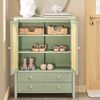 SoBuy FSB72-GR Schuhschrank, MDF, Lackiert, Grün, 70 x 90 x 34 cm Bild 5