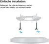 ZMH LED Deckenleuchte Schlafzimmer - Küchenlampe Flach Ø28cm Schlafzimmerlampe Warmweiß Flurlampe Rund Badezimmerlampe IP44 Deckenbeleuchtung Badezimmer 17W Bild 5