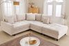 riess-ambiente Ecksofa KENT 220cm champagner beige · Chenille-Bezug, FSC-zertifiziert, Hocker, Set 2 Teile, Wohnlandschaft · Federkern · inkl. Kissen · L-Förmig · Modern Design Bild 2