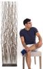 DESIGN DELIGHTS Paravent RAUMTEILER "WAVE", Weidenholz, 170x40cm (HxB), Paravent, Trennwand Bild 3
