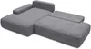 Vente-unique - DAVISO Sofa Stoff Grau - B 164 cm x H 87 cm x L 276 cm Bild 4
