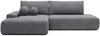 Vente-unique - DAVISO Sofa Stoff Grau - B 164 cm x H 87 cm x L 276 cm Bild 3