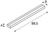 SLV No. 151791 SEDO 21 LED Wandleuchte eckig mattweiss Glas satiniert 3000K Bild 3