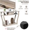 COSTWAY Konsolentisch mit Schublade und Regal, Flurtisch aus Holz, Beistelltisch für Eingang, Wohnzimmer Schlafzimmer 120 x 30 x 81 cm (grau) Bild 2