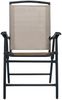vidaXL Klappbare Gartenstühle 2 Stk. Textilene Taupe 47925 Bild 3