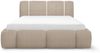 Compleo Polsterbett LED, Wolkenbett boucle ohne Matratze HUGS, Designerbett mit Bettkasten, 120/140/160/180/200x200 Bild 3