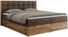 MKS MÖBEL Boxspringbett ALBERO 1 (Set, Packung, Topper T25/Visco, Stauraum, Matratzen, Bettkästen, T30-Schaum), Doppelbett, Multipocket-Matratzen, Möbelplatten, Praktisch Bild 2