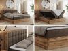 MKS MÖBEL Boxspringbett ALBERO 1 (Set, Packung, Topper T25/Visco, Stauraum, Matratzen, Bettkästen, T30-Schaum), Doppelbett, Multipocket-Matratzen, Möbelplatten, Praktisch Bild 3
