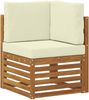 vidaXL Ecksofa Set mit Kissen 6 pcs Natur und Creme 3384571 Bild 5