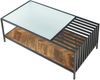 Couchtisch Pärghos 120x60x45 cm Schwarz/Eicheoptik, dunkel [en. casa] Bild 4