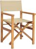 vidaXL Esszimmerstuhl Braun und Beige 56 x 54 x 87 cm Massivholz Teak 42032676 Bild 2