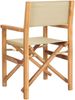 vidaXL Esszimmerstuhl Braun und Beige 56 x 54 x 87 cm Massivholz Teak 42032676 Bild 5