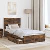 vidaXL Aufbewahrungsbett Geräucherte Eiche 90 x 190 cm Holzwerkstoff 3410844 Bild 3