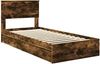 vidaXL Aufbewahrungsbett Geräucherte Eiche 90 x 190 cm Holzwerkstoff 3410844 Bild 4