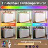 Sweiko Kommode Hochglanz Sideboard Aufbewahrungsschrank (mit 2 Türen und 3 Schubladen, LED Beleuchtung, App -Steuerung 115 x 110 x 39 cm) Bild 3