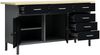vidaXL Arbeitstisch Schwarz 160 x 60 x 85 cm Stahl 145348 Bild 2