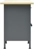 vidaXL Arbeitstisch Schwarz 160 x 60 x 85 cm Stahl 145348 Bild 4