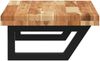 vidaXL Waschbeckenregal Wandmontage Stahl und Akazienholz 3302747 Bild 5