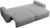 Selsey 'Carnos' - 3-Sitzer Schlafsofa, grauer Chenille-Stoff, schwarze Beine Bild 4