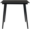 vidaXL Garten-Esstisch Schwarz 80x80x74 cm Stahl und Glas 312157 Bild 2