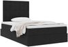 vidaXL Aufbewahrungsbett mit Matratze Schwarz 120 x 200 cm Samt 3372143 Bild 3