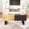 Couchtisch verschiebbar mit Stauraum 100×40×55 cm, Wohnzimmertisch in Holzoptik Anthrazit Bild 2