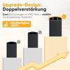 PVC Sichtschutzmatte Balkon Sichtschutz Doppelte Verstärkung Sichtschutzzaun Ohne Bohren Anthrazit, 100x300 cm Bild 3