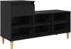 vidaXL Schuhschrank mit Speicher Schwarz Eichen-Optik 102 x 36 x 60 cm 881035 Bild 2