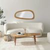 Dmora Wohnzimmertisch Eugenia, Niedriger Wohnzimmertisch, Kaffeeregal, Couchtisch für Sofa, 115x50h38 cm, Eiche Bild 5