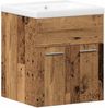 vidaXL Badezimmermöbel-Set Wandmontiert 3 pcs Altholz Holzwerkstoff 3332541 Bild 5