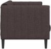 vidaXL Sofa 2-Sitzer Dunkelbraun Stoff 372607 Bild 5