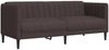 vidaXL Sofa 2-Sitzer Dunkelbraun Stoff 372607 Bild 2