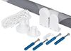 Basic Duschrollo 160x240 cm Modell Quadro grau schwarz weiss Duschvorhang! Bild 4