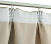 vidaXL Verdunkelungsvorhänge mit Haken 2 Stk. Beige 140x175cm 134446 Bild 3