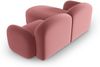 Micadoni Ecksofa Blair 3-Sitzer Rechts Samtstoff Lachs Bild 3