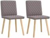 vidaXL Esszimmerstühle 2 Stk. Taupe Stoff 4101127 Bild 2