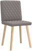 vidaXL Esszimmerstühle 2 Stk. Taupe Stoff 4101127 Bild 4
