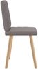 vidaXL Esszimmerstühle 2 Stk. Taupe Stoff 4101127 Bild 5