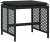 vidaXL 17-tlg. Garten-Essgruppe mit Kissen Schwarz Poly Rattan 3210823 Bild 5