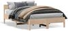 vidaXL Massivholzbett ohne Matratze 140x200 cm Kiefernholz 842750 Bild 2