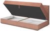 Sofa Polsterliege Kindersofa SIENA in Stoff Opera Velvet Grau Bild 2