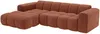 Vente-unique - CALESO Sofa Stoff Rot - B 163 cm x H 69,5 cm x L 284 cm Bild 2