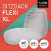 Lumaland 'Flexi Comfort' Sitzsack, Polystyrol, Hellgrau, Big - 155 x 100 cm Bild 2