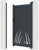 Vente-unique - BRAMENO Side gate Metall Grau - B 4,6 cm x H 176 cm x L 103 cm Bild 4