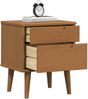 vidaXL Nachttisch MOLDE Karamell 40 x 35 x 48 cm Massives Kiefernholz 42020931 Bild 3