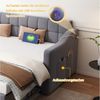 OKWISH Bett Polsterbett Ausziehbares Schlafsofa (Tagesbett Daybett 90/180 cm mit USB-Anschluss, Stauraum & Samtbezug, Platzsparendes Ausziehbett, für Wohnzimmer & Gästezimmer 90/180*190cm), ohne Matratze Bild 3