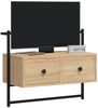 vidaXL TV-Wandschrank Sonoma-Eiche 60,5x30x51 cm Holzwerkstoff 833454 Bild 3
