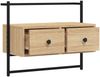 vidaXL TV-Wandschrank Sonoma-Eiche 60,5x30x51 cm Holzwerkstoff 833454 Bild 5