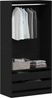 vidaXL Kleiderschrank mit Regal Schwarz Eichen-Optik 100 x 50 x 200 cm 3329299 Bild 3